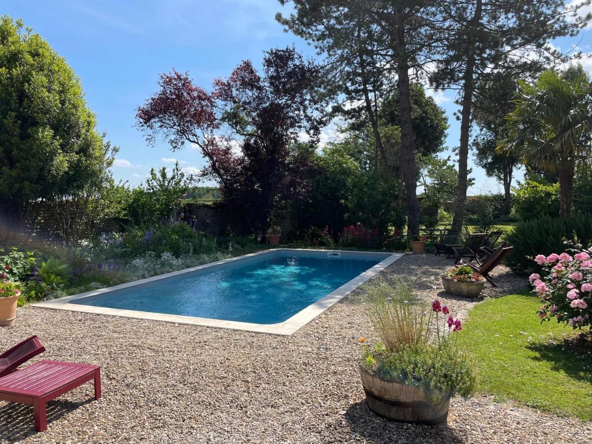 Fleurs De Vignes Piscine Montagny-lès-Beaune Exterior foto